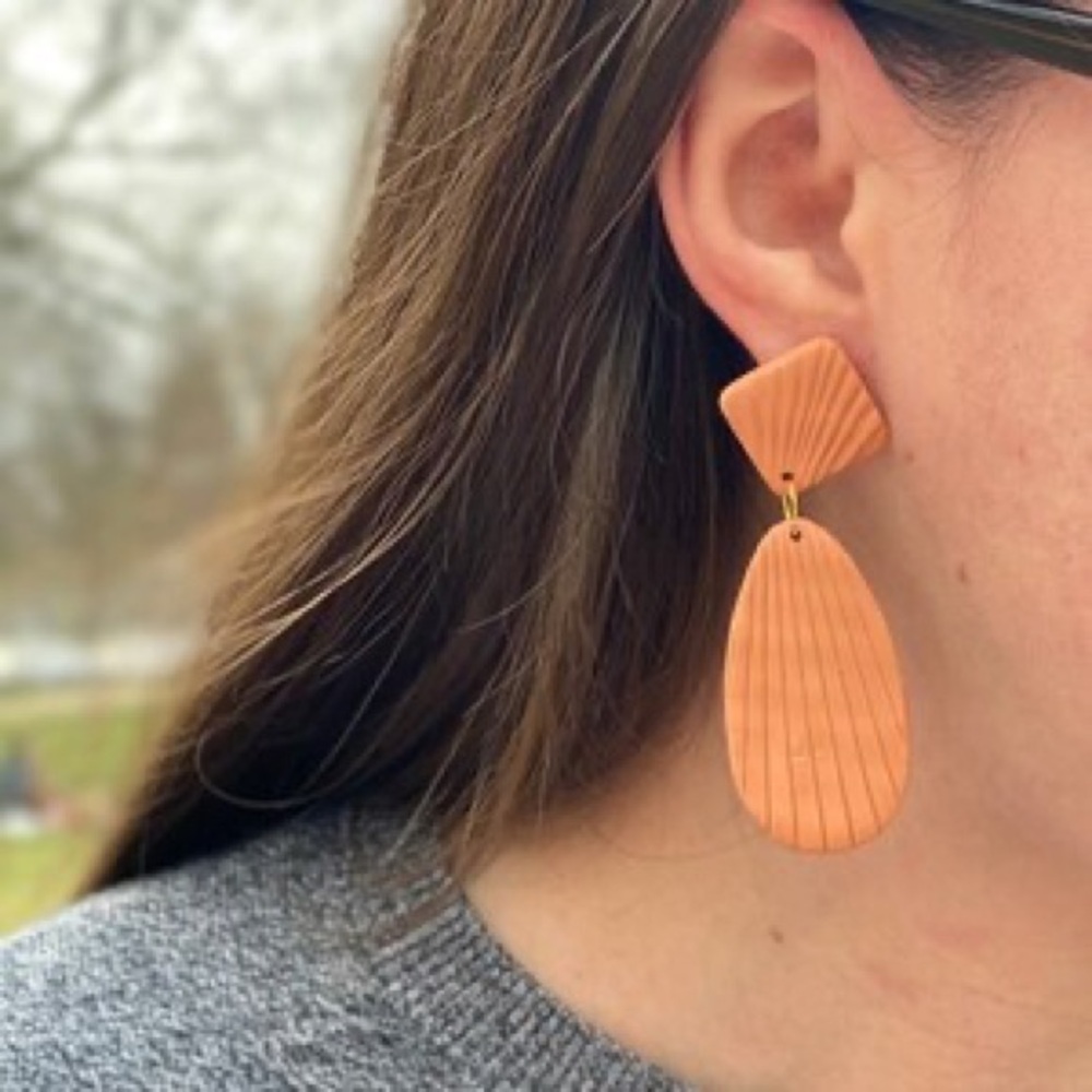 (3/$50) Clay statement handmade earrings